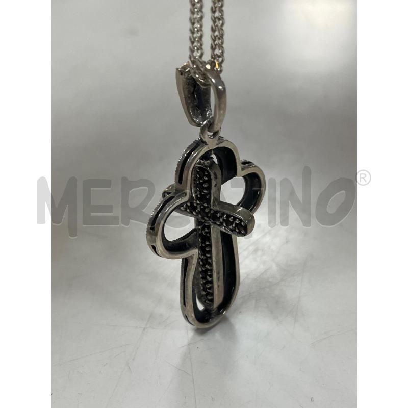 COLLANA ARG925 CIONDOLO CROCE MARCAS. | Mercatino dell'Usato Ciampino 3