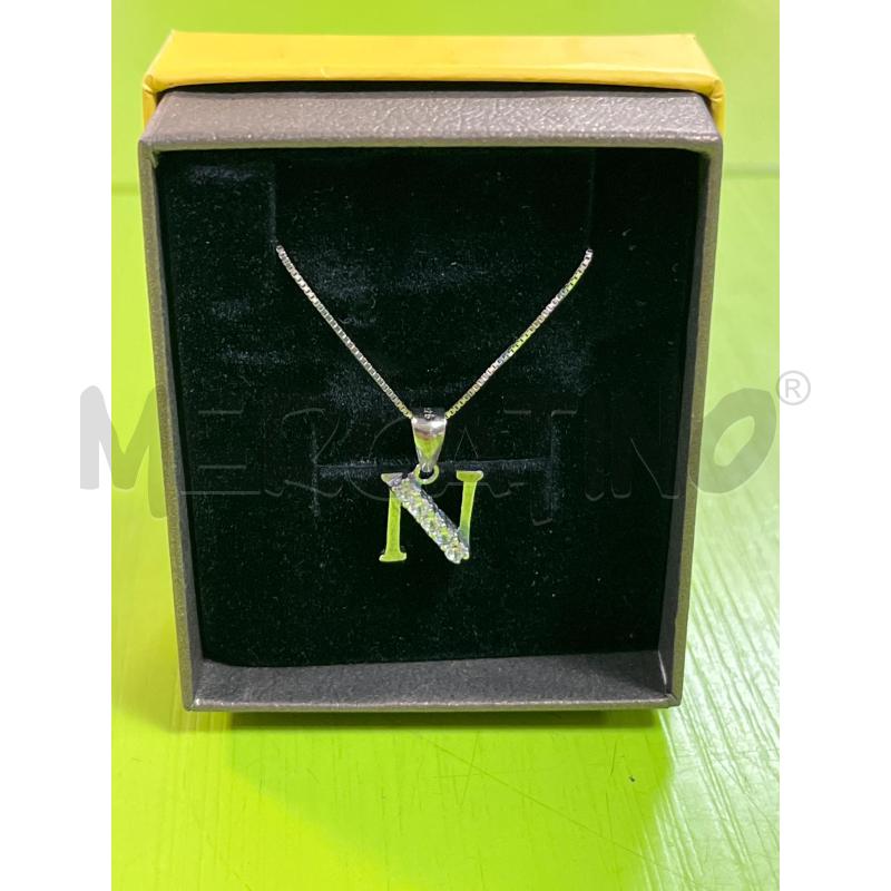 COLLANA ARG925 CIONDOLO LETTERA N | Mercatino dell'Usato Ciampino 1