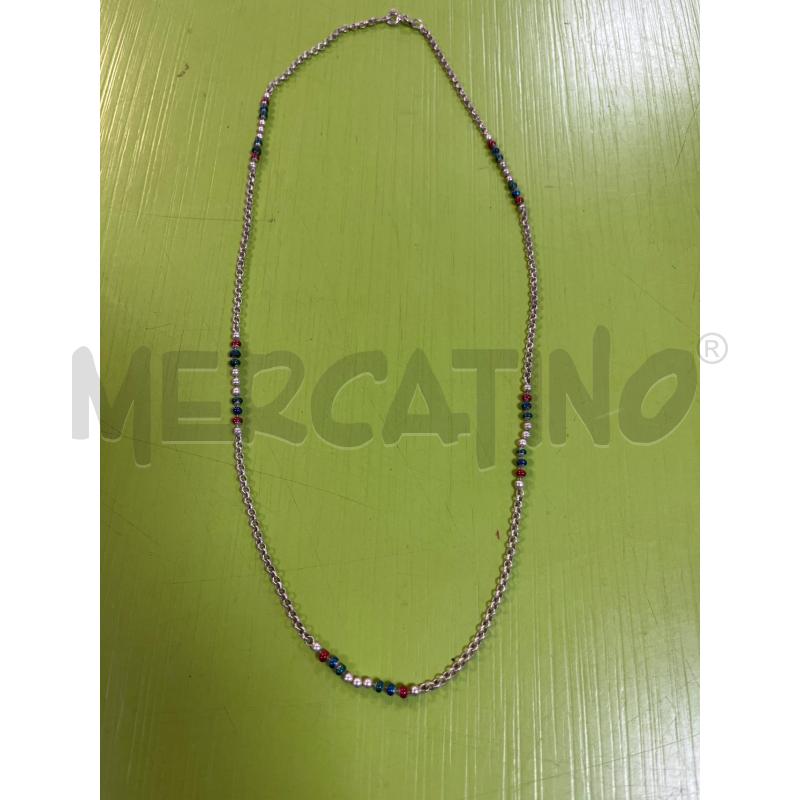 COLLANA ARG925 PALLINE COLORATE | Mercatino dell'Usato Ciampino 1