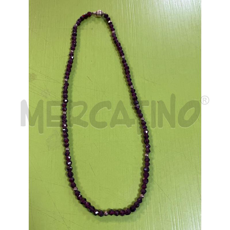 COLLANA CHIUSURA ARG800 E GRANATO | Mercatino dell'Usato Ciampino 1