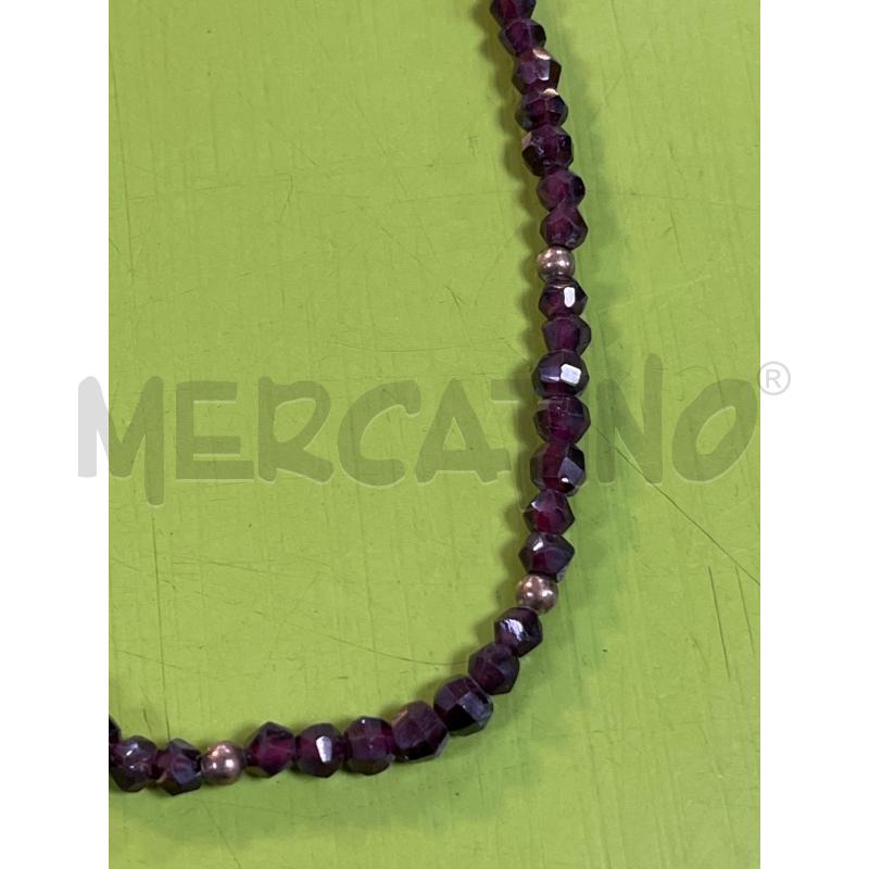 COLLANA CHIUSURA ARG800 E GRANATO | Mercatino dell'Usato Ciampino 2
