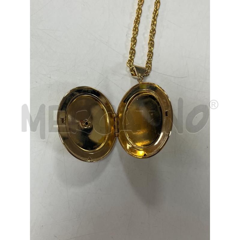 COLLANA DOR. MEDAGLIONE SI APRE RIC.DOR E FIORE | Mercatino dell'Usato Ciampino 3