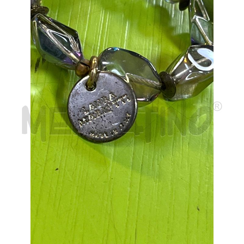 COLLANA GRIGIA PEND E FILI ROSA LAURA MARIOTTI | Mercatino dell'Usato Ciampino 2
