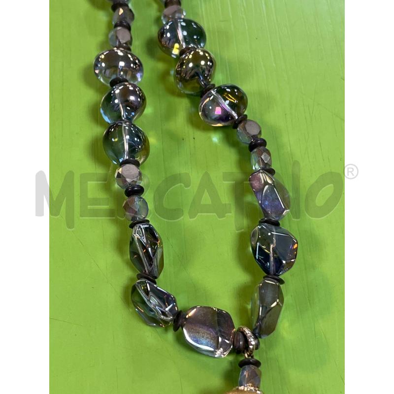 COLLANA GRIGIA PEND E FILI ROSA LAURA MARIOTTI | Mercatino dell'Usato Ciampino 4