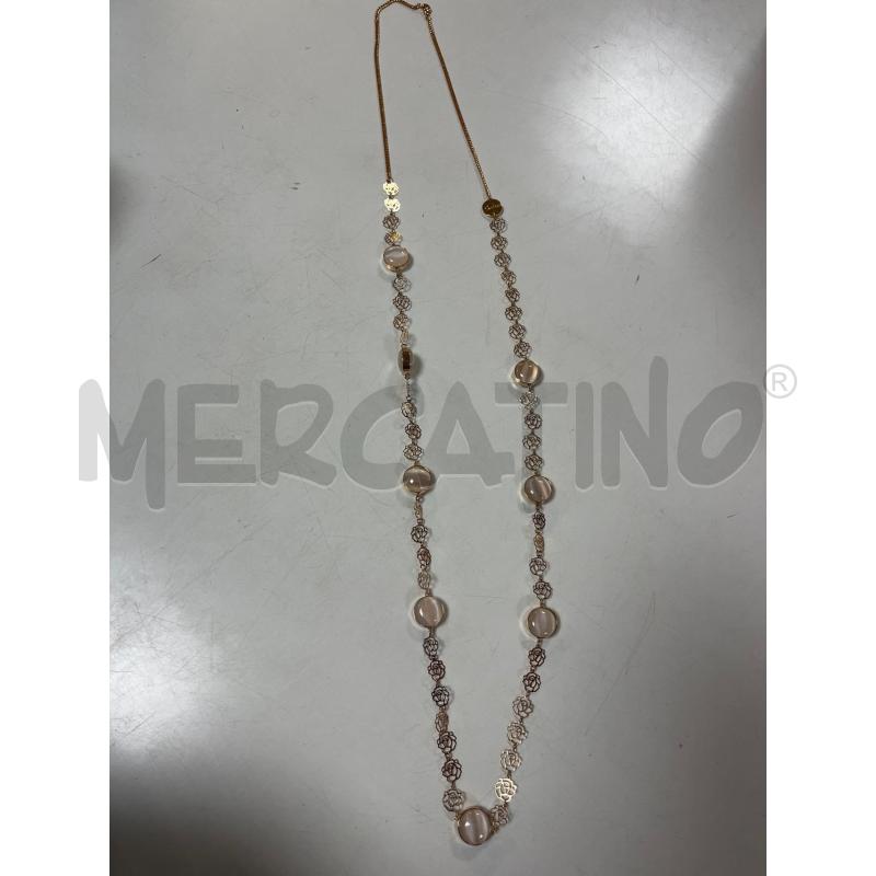 COLLANA SODINI DORATA PEND FIORI E PALL  | Mercatino dell'Usato Ciampino 4