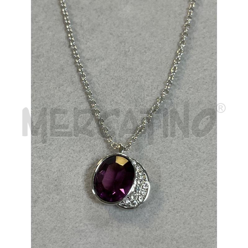 COLLANA SWAROVSKI CIONDOLO BRILL E P.VIOLA | Mercatino dell'Usato Ciampino 2