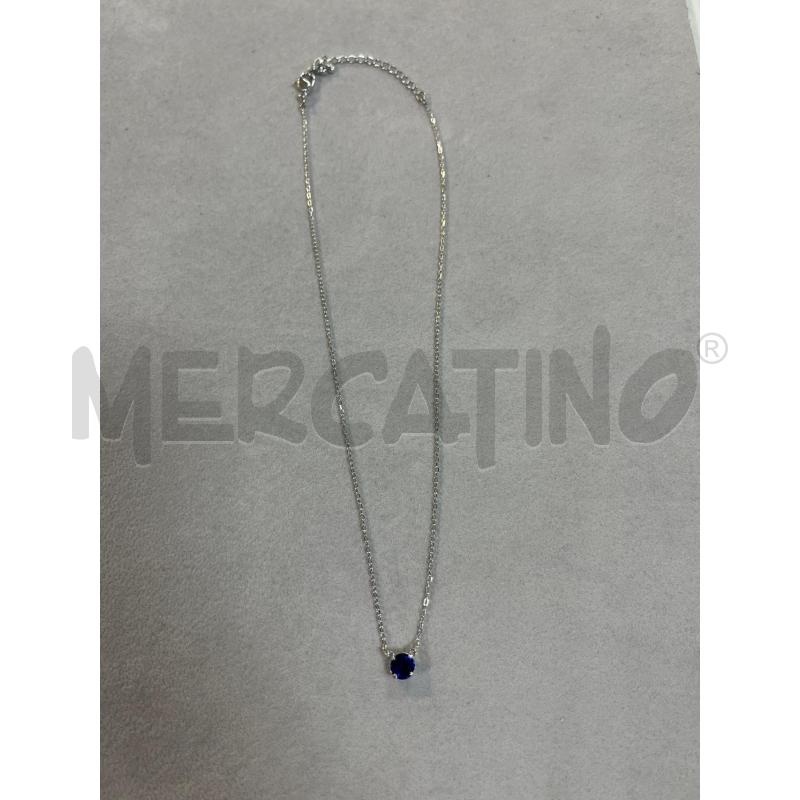 COLLANA SWAROVSKI PUNTO LUCE BLU | Mercatino dell'Usato Ciampino 1