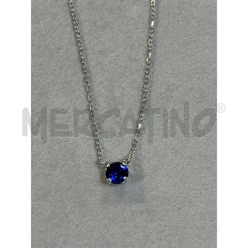 COLLANA SWAROVSKI PUNTO LUCE BLU | Mercatino dell'Usato Ciampino 2