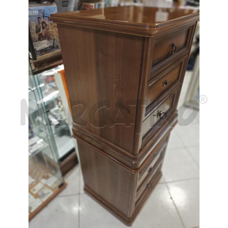 COMODINI COPPIA 3CASS. NOCE | Mercatino dell'Usato Ciampino 3