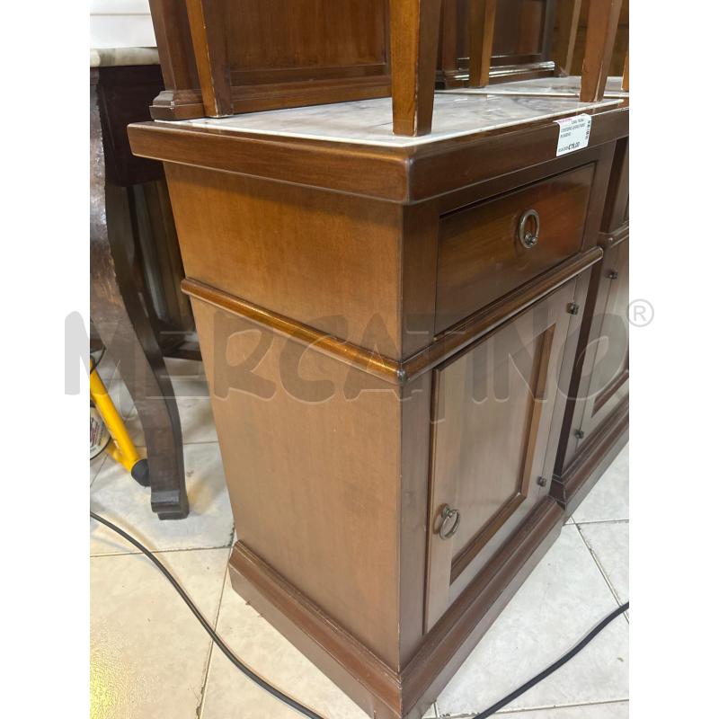 COMODINO LEGNO PIANO IN MARMO | Mercatino dell'Usato Ciampino 2