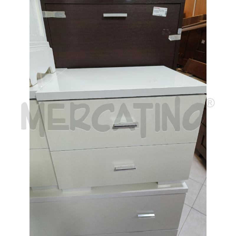 COMO' CON COMODINI BIANCHI | Mercatino dell'Usato Ciampino 3