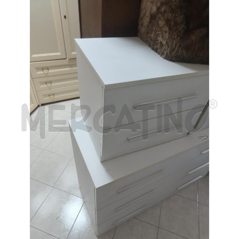 COMO' CON COMODINI BIANCHI | Mercatino dell'Usato Ciampino 4