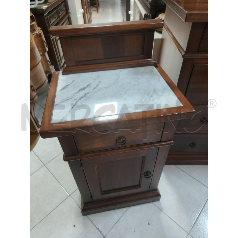 COMO' CON COMODINI CON PIANO IN MARMO IN LEGNO | Mercatino dell'Usato Ciampino 3