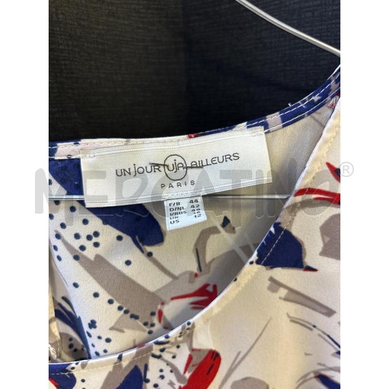 COMPLETO DONNA BLAZER VESTITO UN JOUR RILLEUS BLU BIANCO | Mercatino dell'Usato Ciampino 3