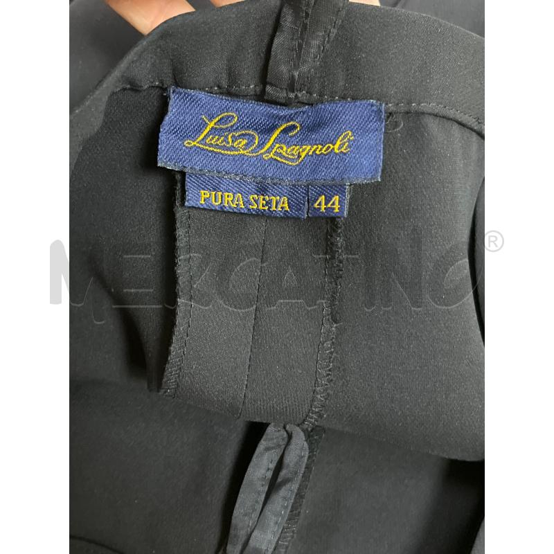 COMPLETO DONNA LUISA SPAGNOLI NERO SETA 100% | Mercatino dell'Usato Ciampino 3