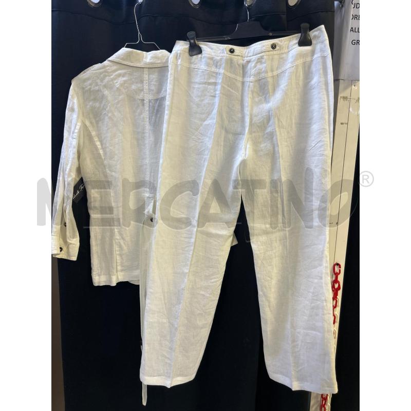 COMPLETO DONNA MARELLA BIANCO LINO  | Mercatino dell'Usato Ciampino 2