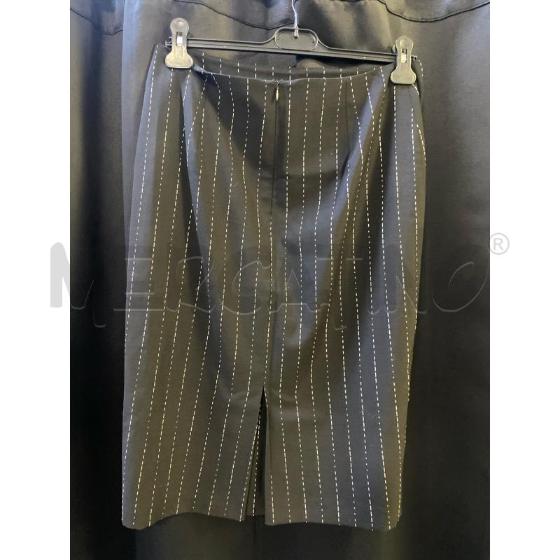 COMPLETO DONNA MARELLA GONNA+BLAZER NERO GESSATO  | Mercatino dell'Usato Ciampino 4