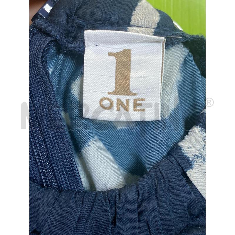 COMPLETO DONNA ONE1 PANT+TOP BLU FIORI BIANCHI  | Mercatino dell'Usato Ciampino 3