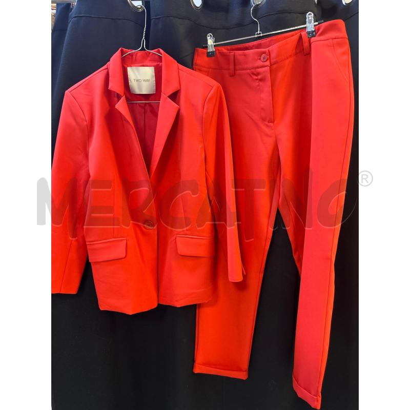 COMPLETO TWO WAY DONNA ROSSO CON PANTALONE | Mercatino dell'Usato Ciampino 1
