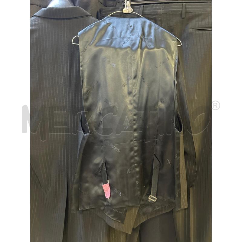 COMPLETO UOMO CARLO PIGNATELLI 3PZ NERO GESSATO | Mercatino dell'Usato Ciampino 4