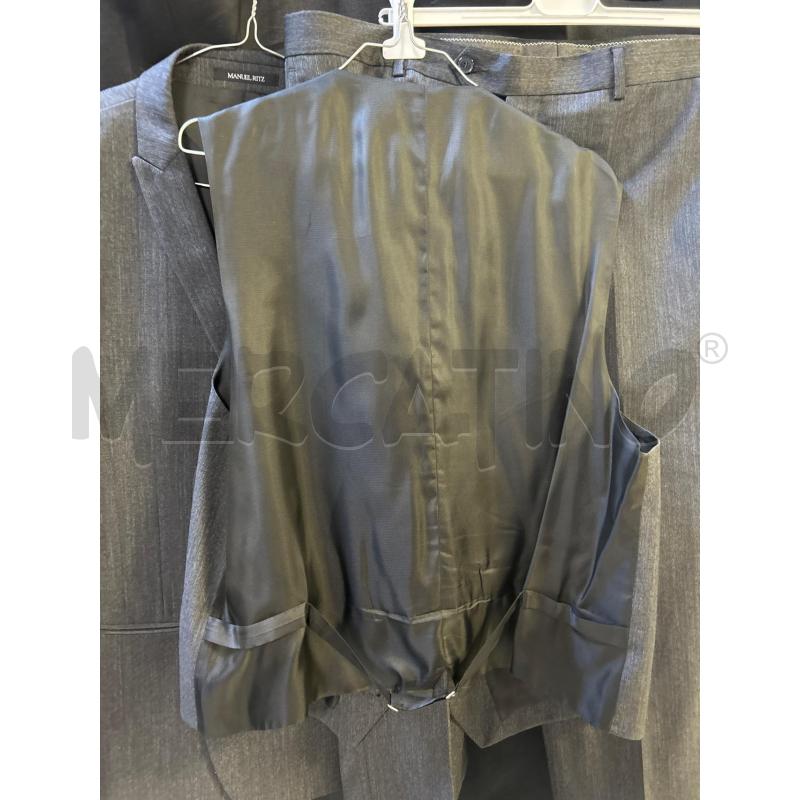 COMPLETO UOMO MANUEL RITZ 3PZ GRIGIO  | Mercatino dell'Usato Ciampino 4