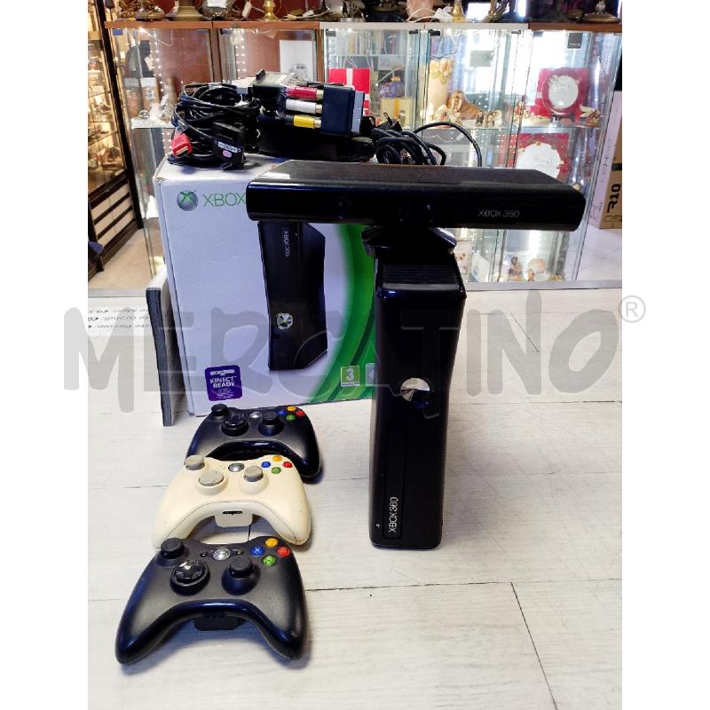 CONSOLLE XBOX 360 4GB +3 CONTROLLER E KINECT | Mercatino dell'Usato Ciampino 1