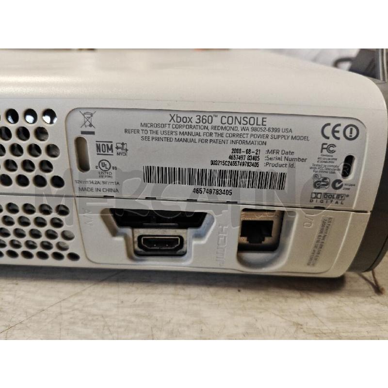 CONSOLLE XBOX 360 BIANCA + 2 CONTROLLER | Mercatino dell'Usato Ciampino 3