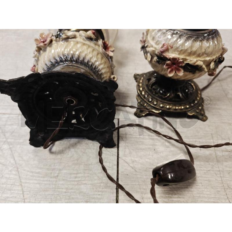 COPPIA APPLIQUE IN CAPODIMONTE AMPOLLA IN VETRI | Mercatino dell'Usato Ciampino 4