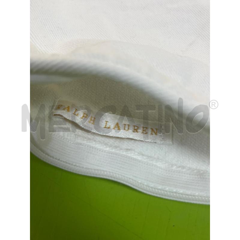 COPRI CUSCINO RALPH LAUREN BIANCO  | Mercatino dell'Usato Ciampino 3