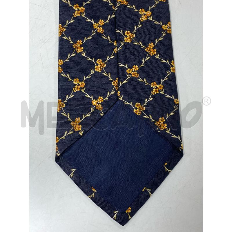 CRAVATTA PIERRE BALMAIN BLU FIORI GIALLI | Mercatino dell'Usato Ciampino 3