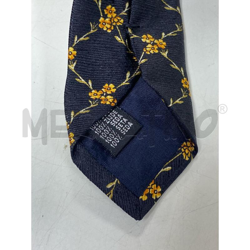 CRAVATTA PIERRE BALMAIN BLU FIORI GIALLI | Mercatino dell'Usato Ciampino 4