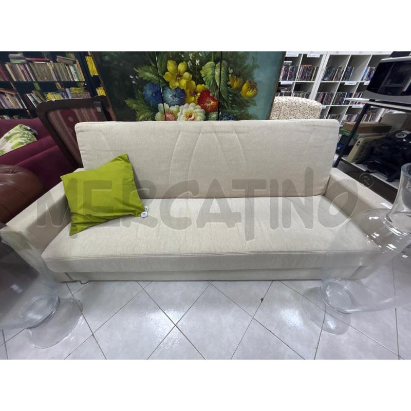DIVANO LETTO BEIGE | Mercatino dell'Usato Ciampino 1