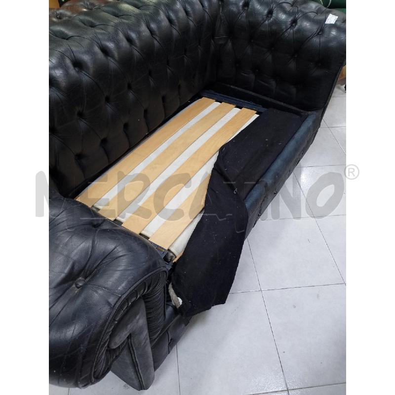DIVANO LETTO CHESTERFIELD PELLE | Mercatino dell'Usato Ciampino 5