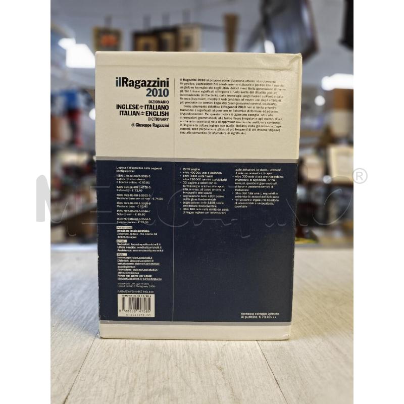 DIZIONARIO INGLESE IL RAGAZZINI 2010 | Mercatino dell'Usato Ciampino 2