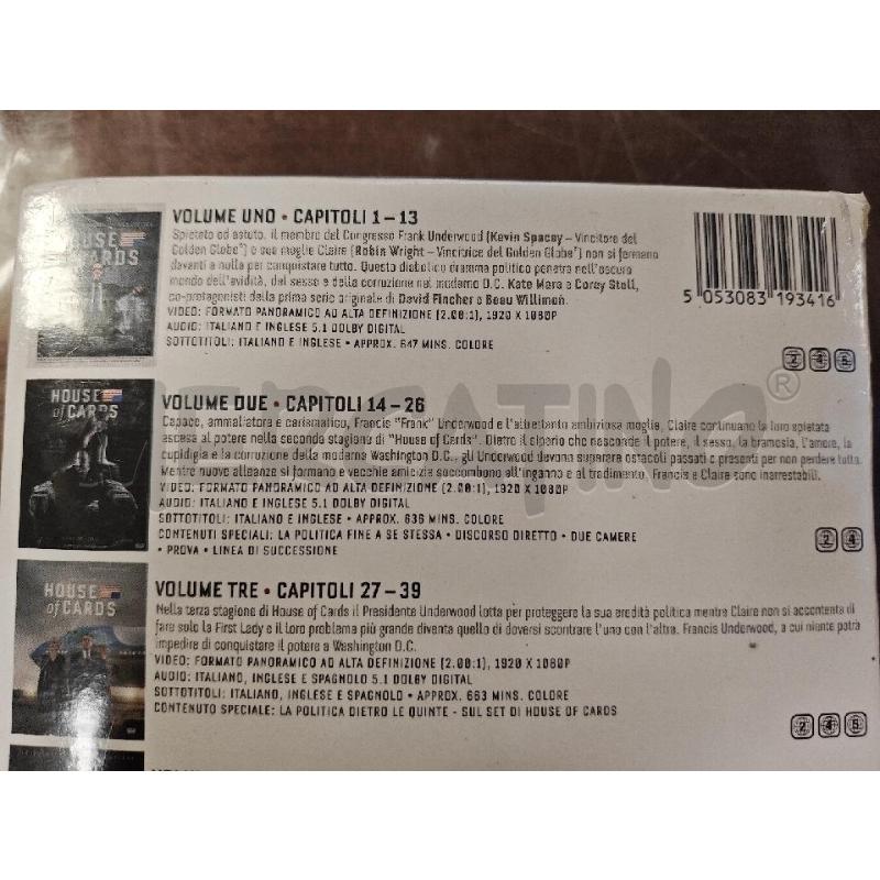 DVD COFANETTO HOUSE OF CARDS SERIE COMPLETA | Mercatino dell'Usato Ciampino 3
