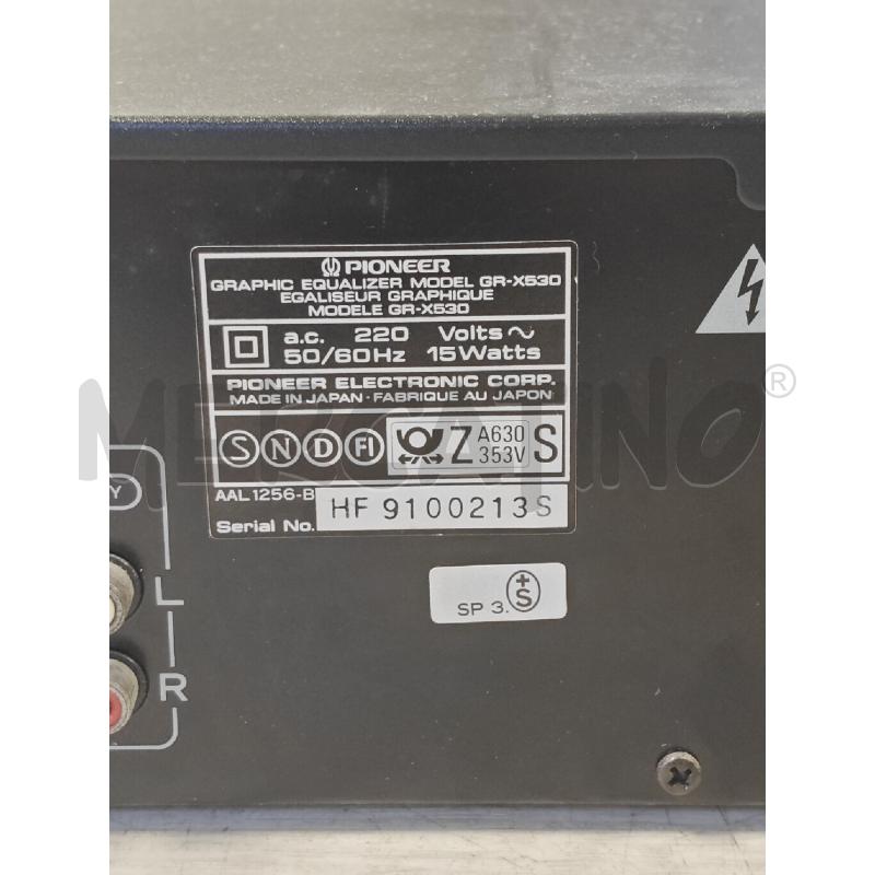 EQUALIZZATORE PIONEER GR-X530 | Mercatino dell'Usato Ciampino 5