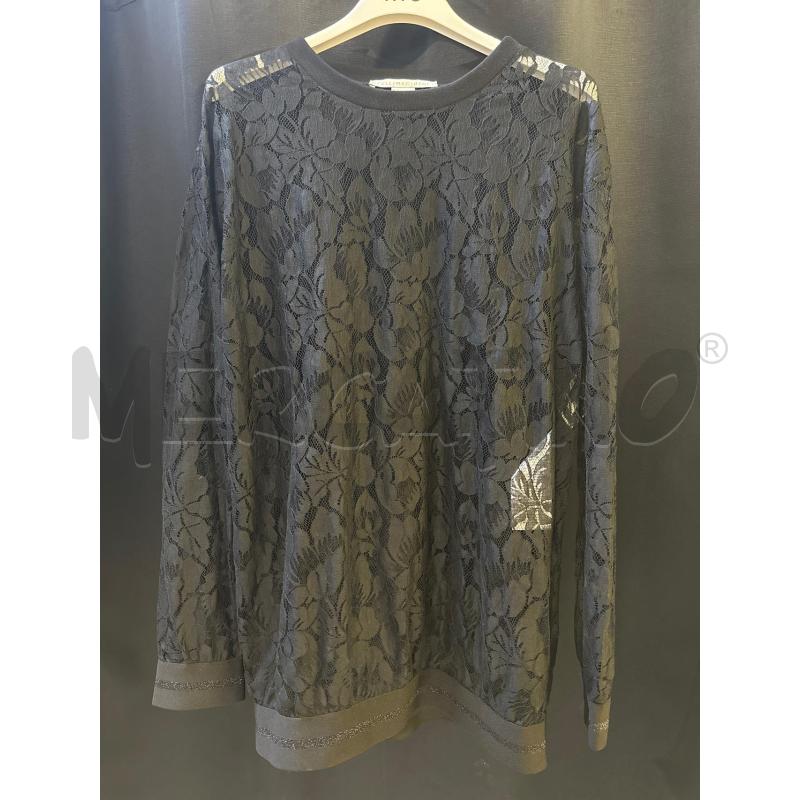 FELPA DONNA STELLA MCCARTNEY NERO TRAF PIZZO | Mercatino dell'Usato Ciampino 1