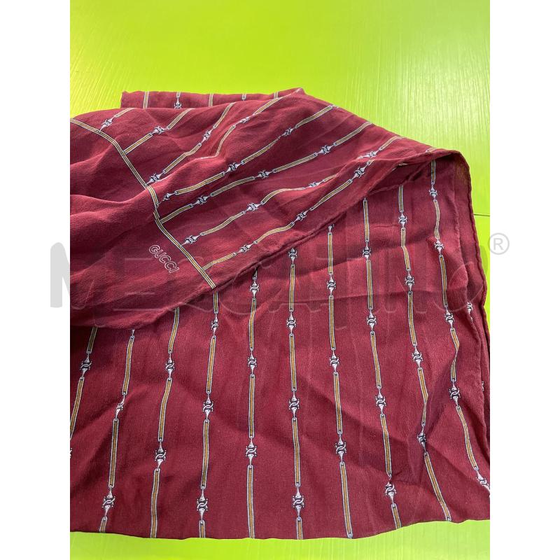 FOULARD GUCCI ROSSO SMARCATO  | Mercatino dell'Usato Ciampino 3