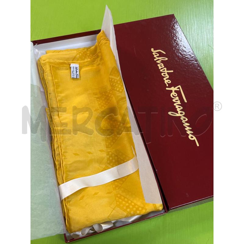 FOULARD IN SETA FERRAGAMO GIALLO | Mercatino dell'Usato Ciampino 1