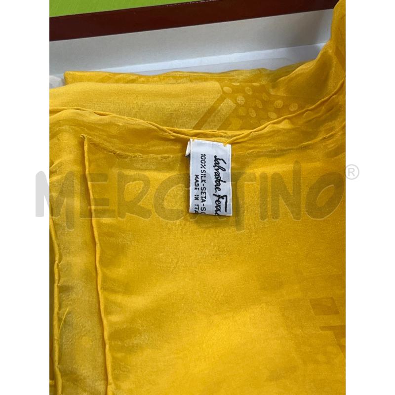 FOULARD IN SETA FERRAGAMO GIALLO | Mercatino dell'Usato Ciampino 2