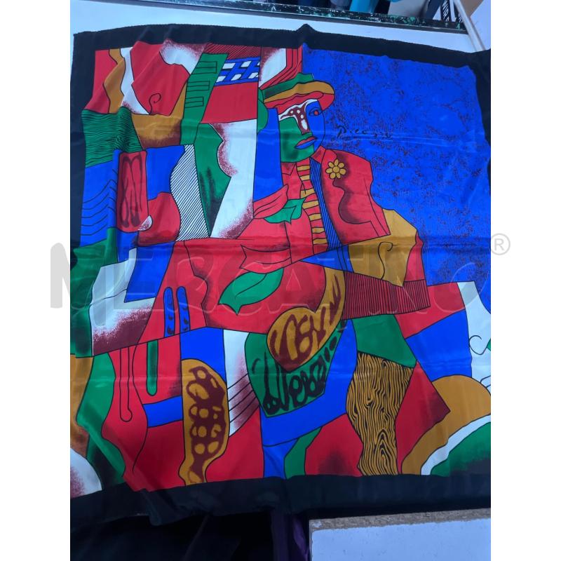 FOULARD SETA PICASSO COLORATO | Mercatino dell'Usato Ciampino 1