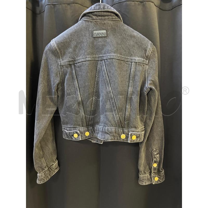 GIACCA DONNA JEANS CROP NERA GANNI | Mercatino dell'Usato Ciampino 4