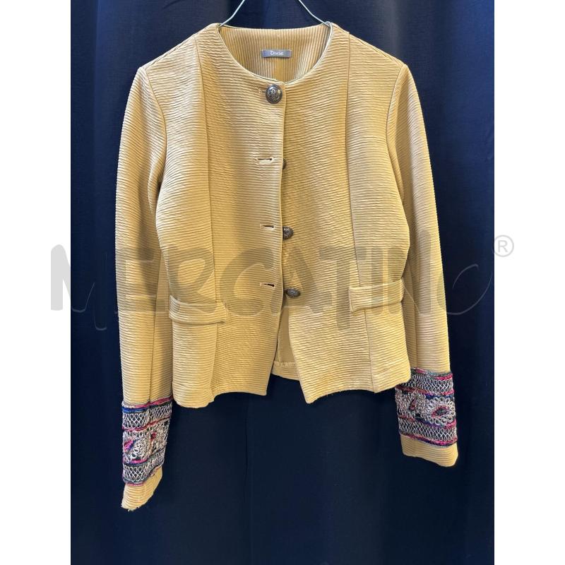 GIACCA DONNA LEGGERA DIXIE GIALLINA RICAMO POLSI  | Mercatino dell'Usato Ciampino 1