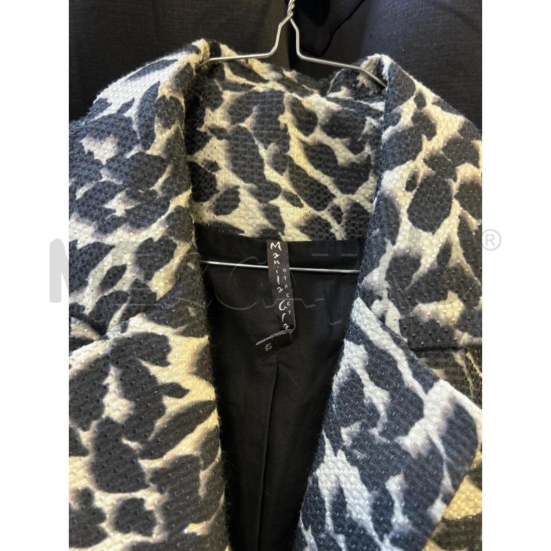 GIACCA DONNA MANILA GRACE LUNGA DISEGNI NERI E BEIGE | Mercatino dell'Usato Ciampino 2
