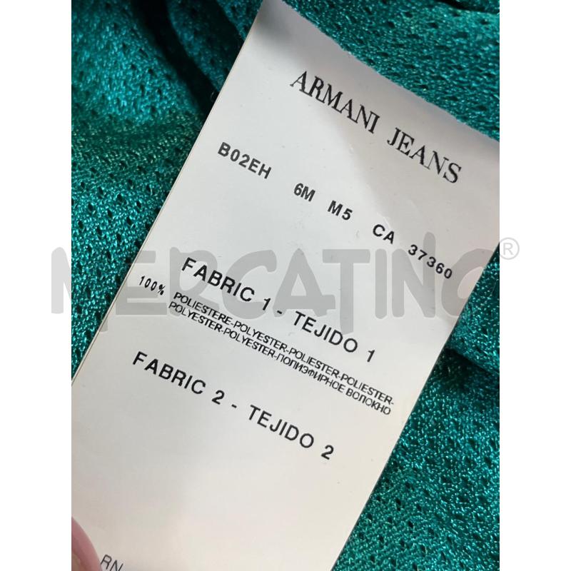 GIACCA DONNA VERDE CELESTE ARMANI JEANS | Mercatino dell'Usato Ciampino 4