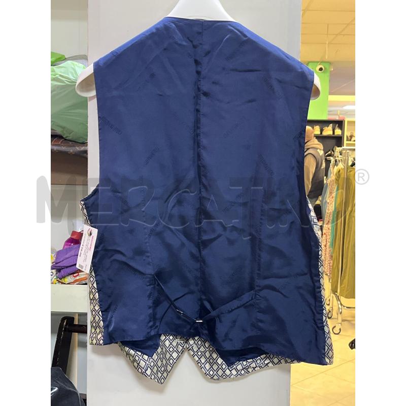 GILET DONNA CARLO PIGNATELLI BLU DAVANTI BEIGE ROMBI | Mercatino dell'Usato Ciampino 2