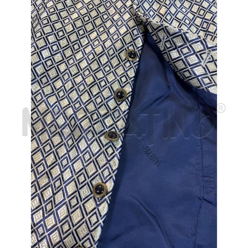 GILET DONNA CARLO PIGNATELLI BLU DAVANTI BEIGE ROMBI | Mercatino dell'Usato Ciampino 3