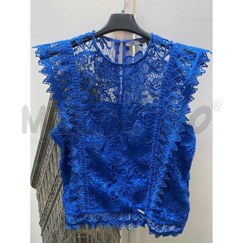 GILET DONNA CHIUSO GUESS BLU PIZZO  | Mercatino dell'Usato Ciampino 1