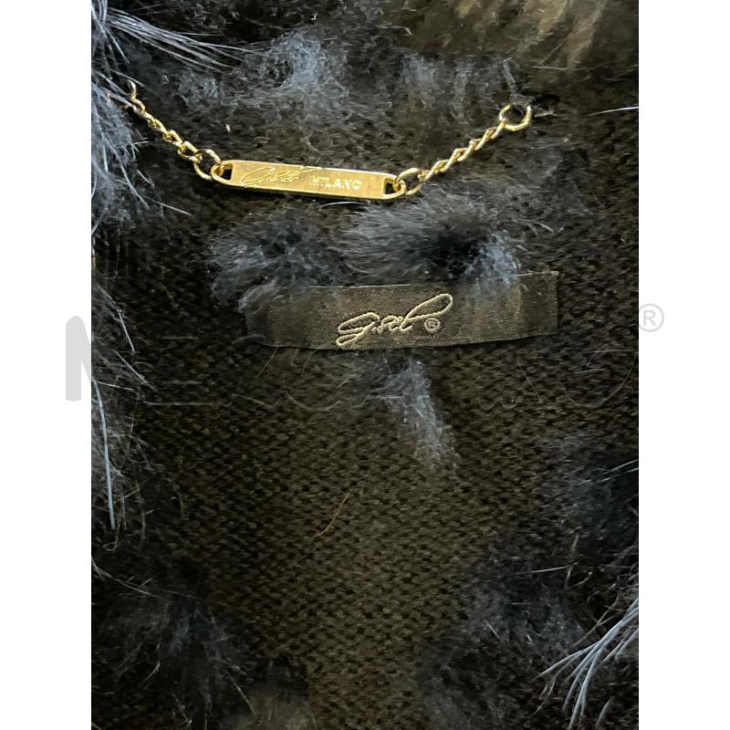 GILET DONNA GISEL LANA E LAPIN NERO  | Mercatino dell'Usato Ciampino 2