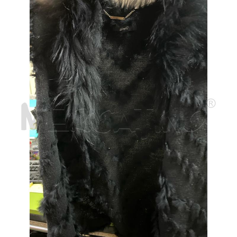GILET DONNA GISEL LANA E LAPIN NERO  | Mercatino dell'Usato Ciampino 5